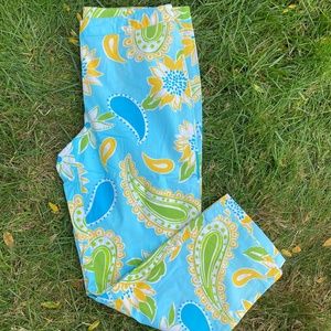 Lilly Pulitzer Floral Print Trousers Size US 4